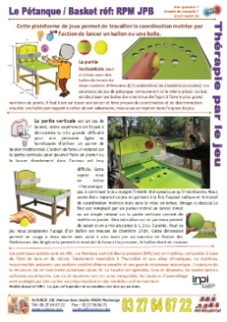 jeu pétanque basket