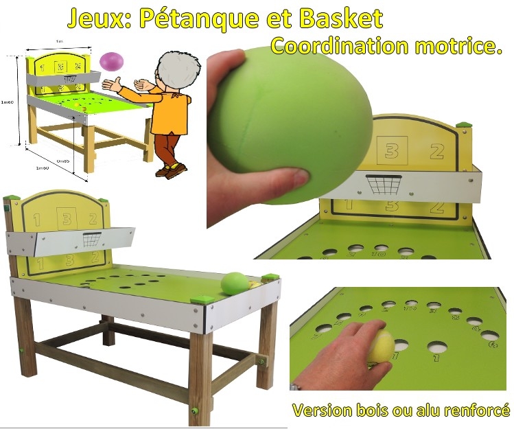 jeu ptanque et basket PMR